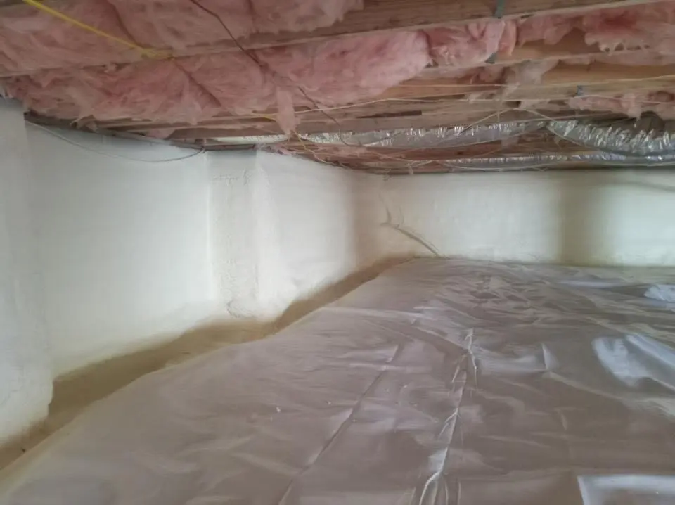 Crawl space encapsulation with closed-cell spray foam for Roof Maintenance in Tallmadge